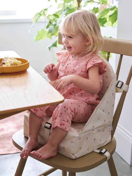 Rehausseur de chaise beige imprimé+Cherry+dans les bois+green forest+gris+Minisaurus+Mon coeur+Oies+rayé blanc 10 - vertbaudet enfant 