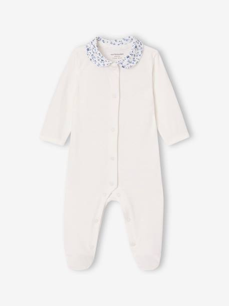 Lot de 2 pyjamas fleuris bébé fille bleu 4 - vertbaudet enfant 