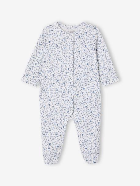 Lot de 2 pyjamas fleuris bébé fille bleu 5 - vertbaudet enfant 