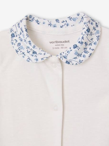 Lot de 2 pyjamas fleuris bébé fille bleu 7 - vertbaudet enfant 