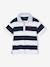 Polo rayé double col rayé bleu 1 - vertbaudet enfant 