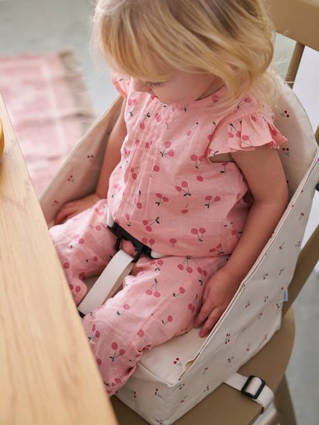 Rehausseur de chaise beige imprimé+Cherry+dans les bois+green forest+gris+Minisaurus+Mon coeur+Oies+rayé blanc 12 - vertbaudet enfant 