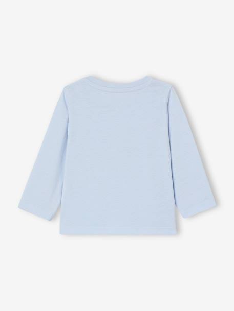 Lot de 2 T-shirts manches bébé bleu ciel 6 - vertbaudet enfant 