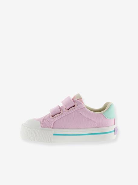 Baskets enfant en toile couleur Tribu Tiras Lona bleu jean+kaki+rose 13 - vertbaudet enfant 