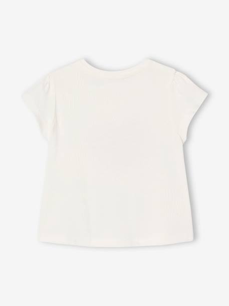 Lot de 3 t-shirts bébé fille manches longues écru+rayé rouge 18 - vertbaudet enfant 