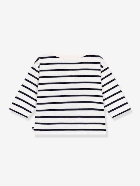 Tee-shirt rayé manches longues bébé marine 3 - vertbaudet enfant 