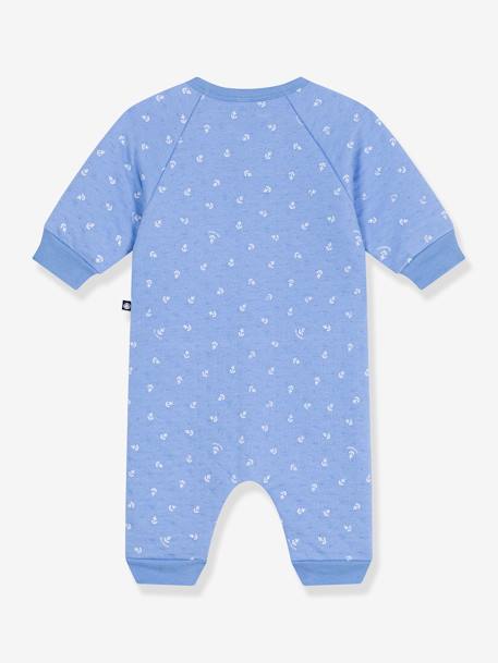 Combinaison longue bébé imprimée petites ancres bleu 2 - vertbaudet enfant 
