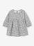 Ensemble bébé fille 3 pièces robe cardigan bandeau bleu grisé+corail+vieux rose 3 - vertbaudet enfant 