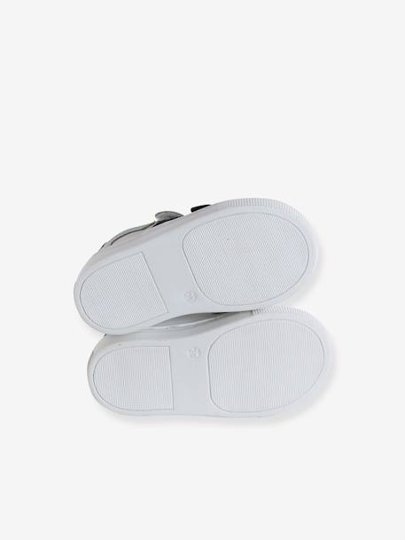Baskets bébé garçon cuir à scratchs écru+lot blanc 11 - vertbaudet enfant 