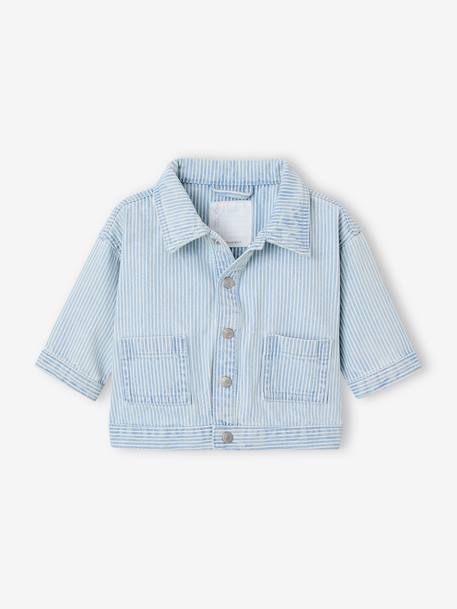 Veste rayée bébé rayé bleu 2 - vertbaudet enfant 