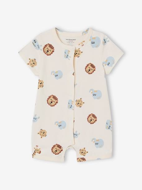 Lot de 2 combishorts bébé Jungle écru 3 - vertbaudet enfant 