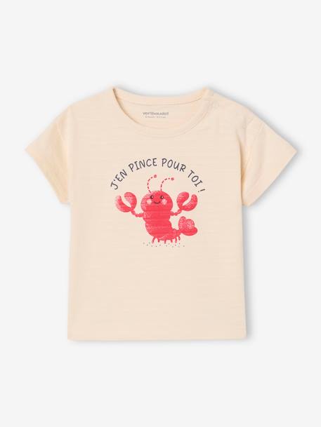 T-shirt bébé garçon motif animalier écru+vanille 5 - vertbaudet enfant 