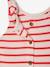 Combishort bébé fille jersey effet tricot rayé rouge 4 - vertbaudet enfant 