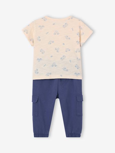 Ensemble T-shirt et pantalon en molleton bébé indigo 4 - vertbaudet enfant 