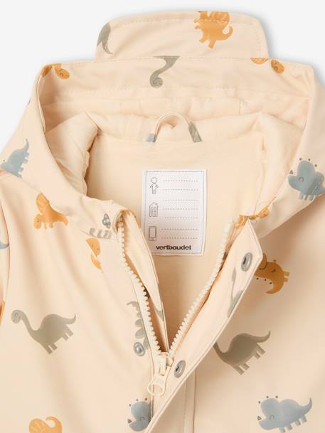 Ciré à capuche bébé motifs dinosaures vanille 5 - vertbaudet enfant 