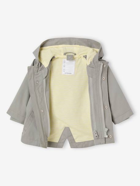 Parka 3 en 1 mi-saison bébé avec gilet sans manches en sherpa amovible vert sauge 5 - vertbaudet enfant 