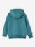 Sweat garçon à capuche motif poitrine bleu pétrole+orange 2 - vertbaudet enfant 