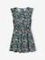 Robe fille imprimée manches volantées blanc imprimé+rose pâle+vert émeraude 8 - vertbaudet enfant 