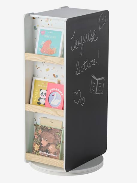 Bibliothèque meuble de rangement tournant LIGNE TERRAZZO beige 7 - vertbaudet enfant 