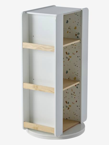 Bibliothèque meuble de rangement tournant LIGNE TERRAZZO beige 9 - vertbaudet enfant 