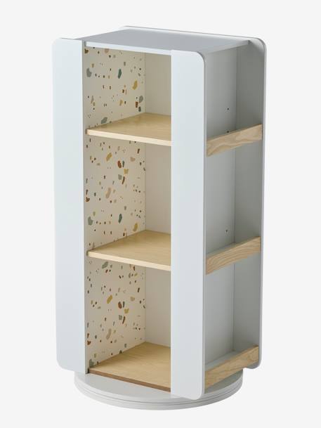 Bibliothèque meuble de rangement tournant LIGNE TERRAZZO beige 10 - vertbaudet enfant 