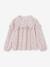Blouse à volants imprimée fleurs fille blanc imprimé+écru+marine 6 - vertbaudet enfant 