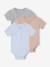 Lot de 3 bodies naissance manches courtes 'mon petit c½ur' bleu ciel 1 - vertbaudet enfant 
