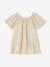 Blouse cérémonie en lamé effet plissé fille manches papillon or 2 - vertbaudet enfant 
