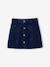 Jupe en jean boutonnée fille denim brut 2 - vertbaudet enfant 