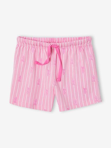 Pyjashort Barbie motif foil brillant rose bonbon 3 - vertbaudet enfant 