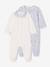 Lot de 2 pyjamas fleuris bébé fille bleu 1 - vertbaudet enfant 