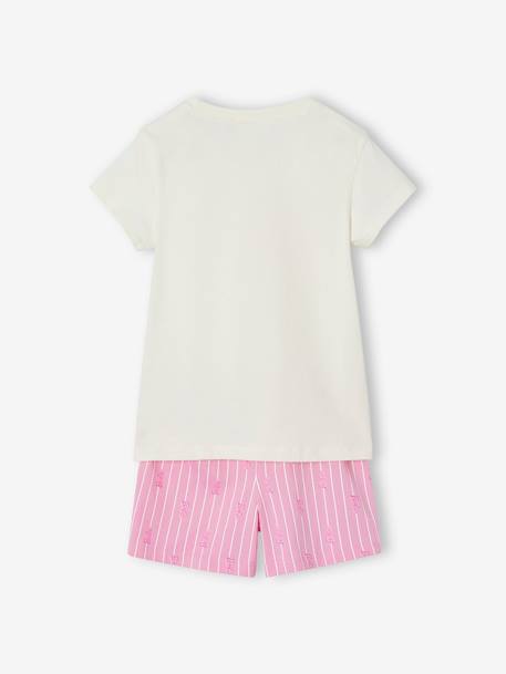Pyjashort Barbie motif foil brillant rose bonbon 4 - vertbaudet enfant 