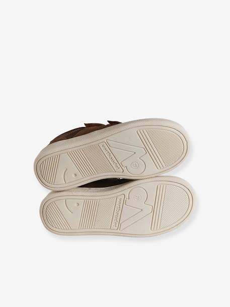 Baskets garçon cuir à scratchs marron 7 - vertbaudet enfant 