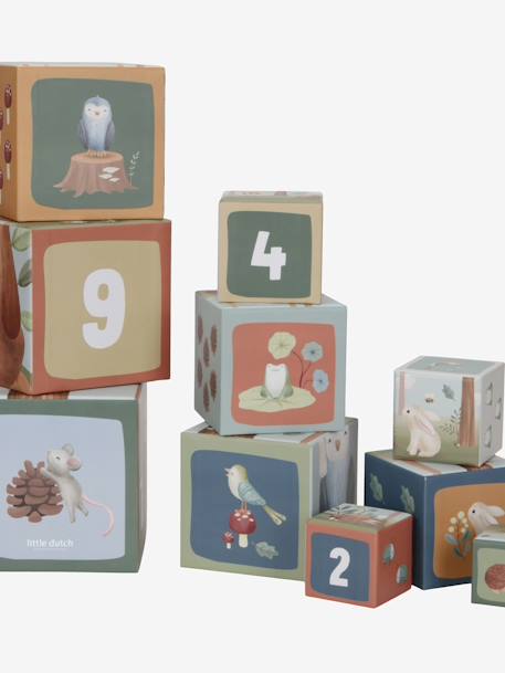 Cubes à empiler en carton - Forest friends 1 - vertbaudet enfant 