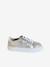 Baskets enfant fille en cuir à lacets beige imprimé+or 10 - vertbaudet enfant 
