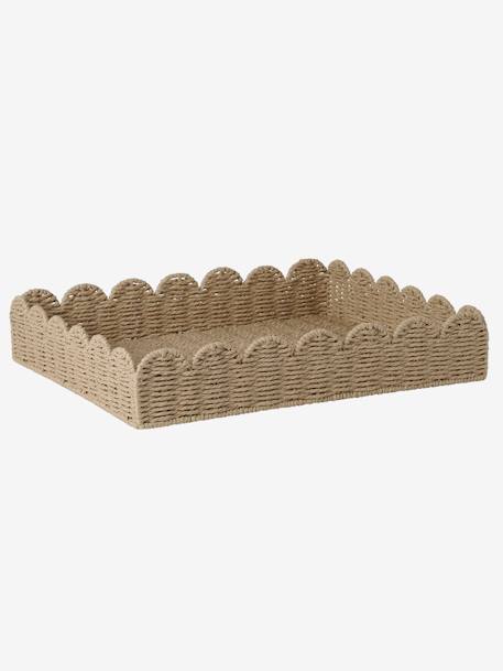 Panier de rangement pour table à langer en corde de papier FESTON beige 3 - vertbaudet enfant 