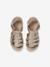 Sandales multi-brides enfant noir+or 11 - vertbaudet enfant 