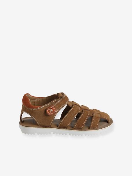 Sandales scratchées cuir enfant collection maternelle camel 2 - vertbaudet enfant 