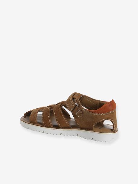 Sandales scratchées cuir enfant collection maternelle camel 3 - vertbaudet enfant 