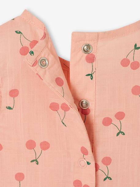Ensemble bébé fille combinaison + bandeau imprimés rose imprimé+rose pâle+rose poudré+vert céladon imprimé 17 - vertbaudet enfant 