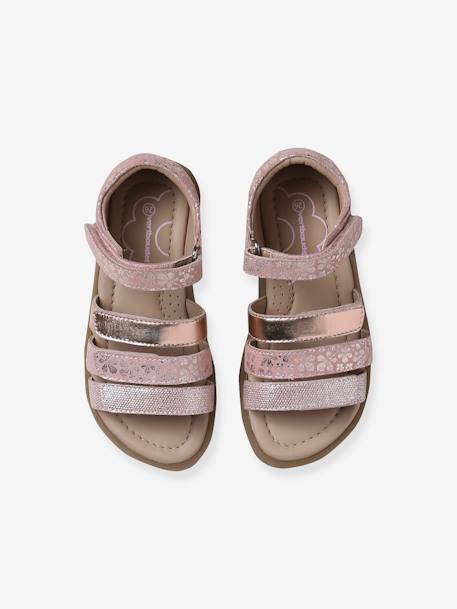 Sandales cuir enfant talon fermé collection maternelle lot marron+lot rose 10 - vertbaudet enfant 
