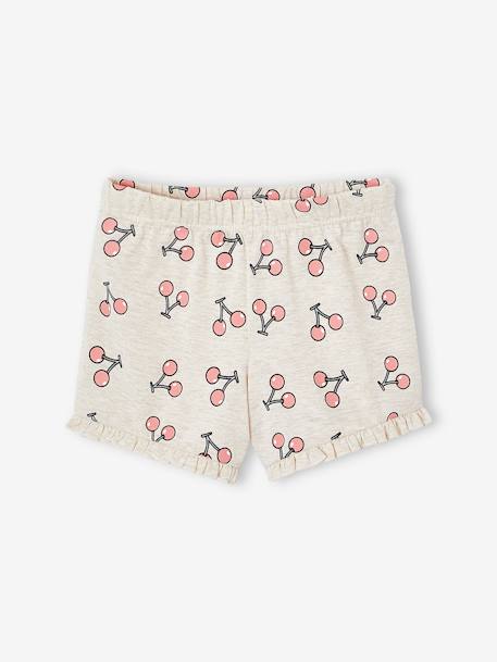 Pyjashort fille Tic & Tac cerises corail 3 - vertbaudet enfant 