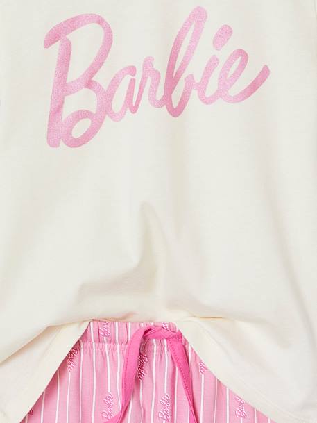 Pyjashort Barbie motif foil brillant rose bonbon 5 - vertbaudet enfant 