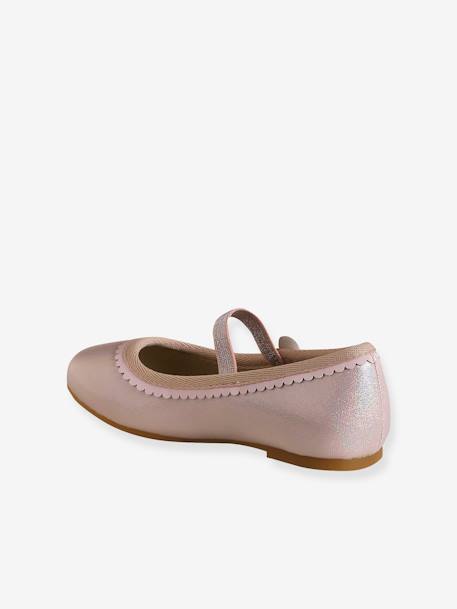 Ballerines pailletées enfant collection maternelle rose pâle 3 - vertbaudet enfant 
