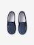 Chaussons velours élastiqués enfant - Fabriqués en France gris+marine 8 - vertbaudet enfant 