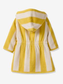 Linge de maison et décoration-Linge de bain-Peignoir de bain Bébé rayures TRANSAT capsule famille personnalisable, avec coton recyclé