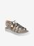 Sandales multi-brides enfant noir+or 7 - vertbaudet enfant 