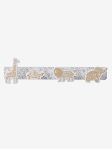 Patère 4 animaux BABYLON beige imprimé 4 - vertbaudet enfant 