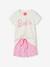Pyjashort Barbie motif foil brillant rose bonbon 1 - vertbaudet enfant 