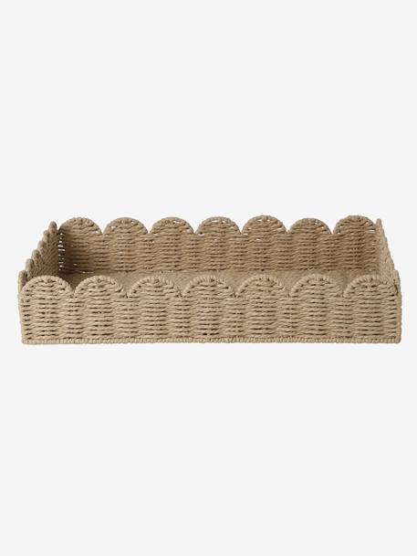 Panier de rangement pour table à langer en corde de papier FESTON beige 4 - vertbaudet enfant 